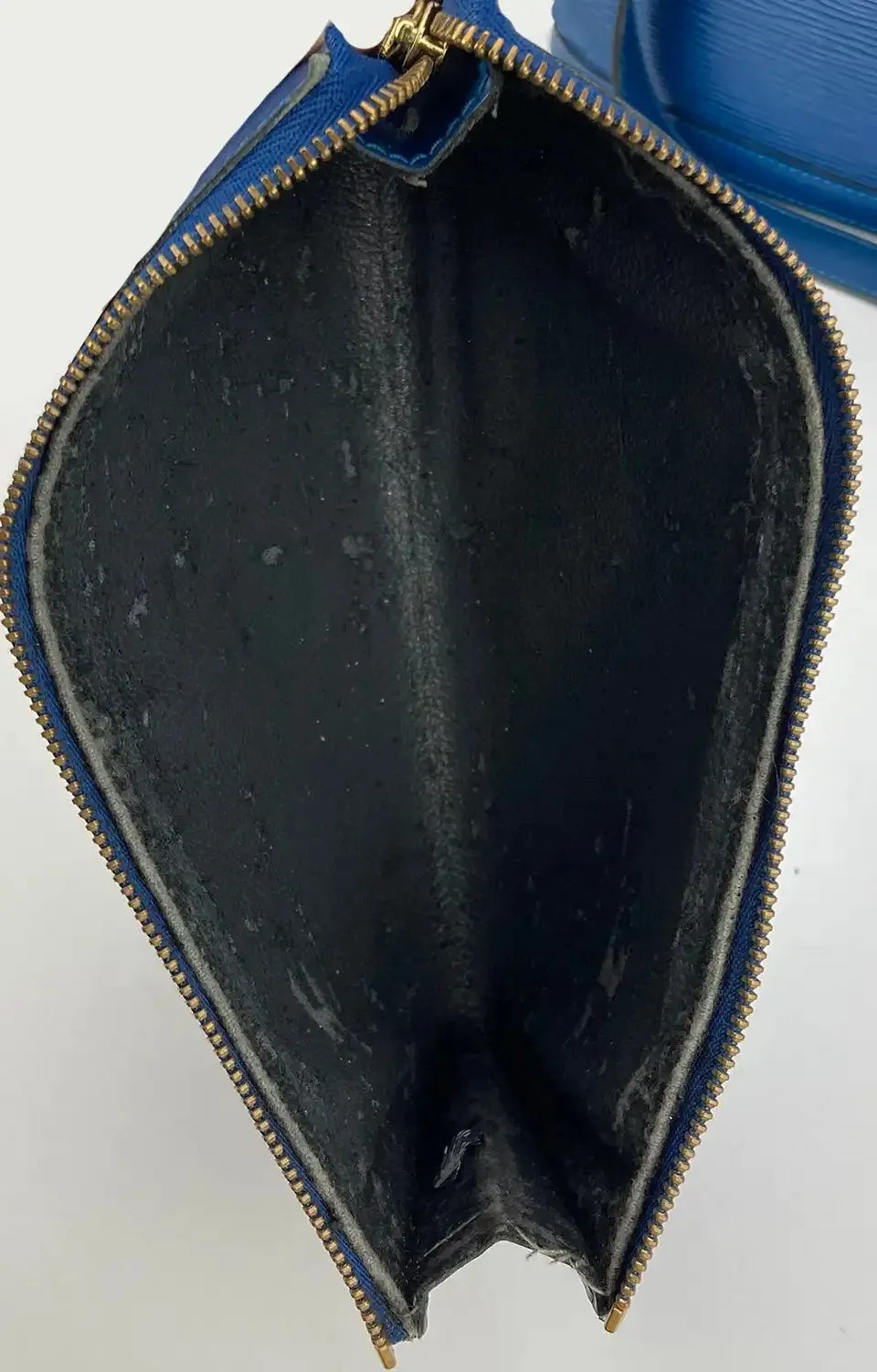 Louis Vuitton Blue Epi Lussac Tote Pochette Wallet and Jewelry Pouch