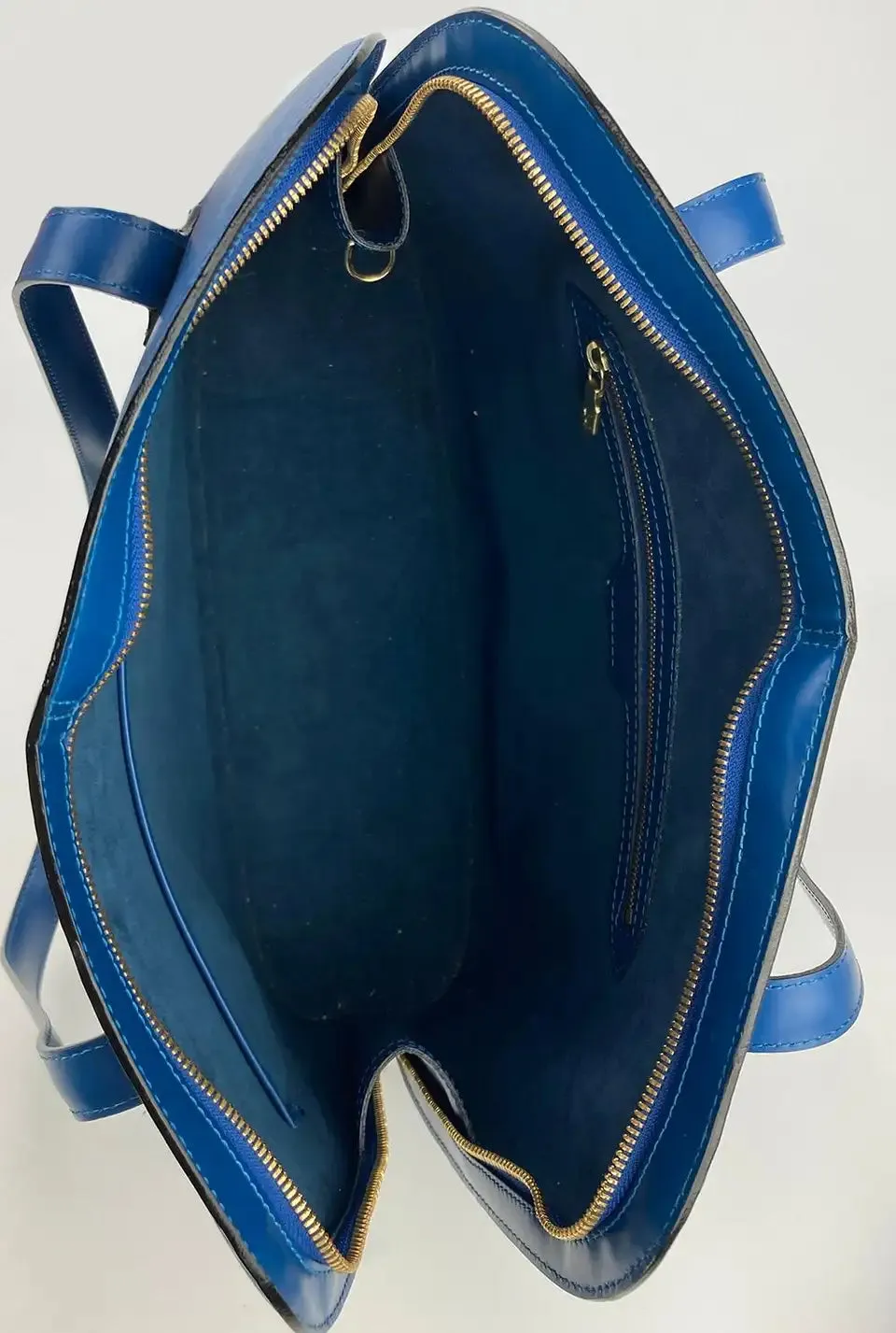 Louis Vuitton Blue Epi Lussac Tote Pochette Wallet and Jewelry Pouch