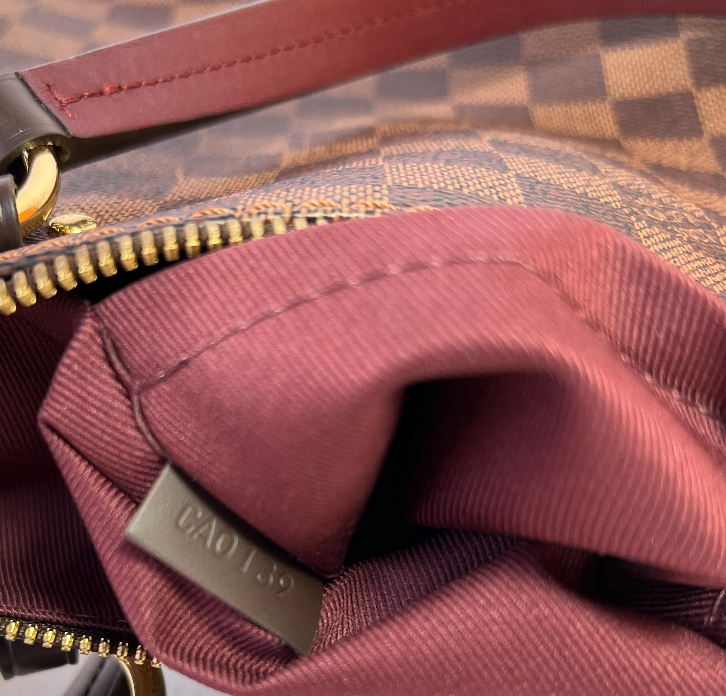 Louis Vuitton lymnington damier ebene satchel