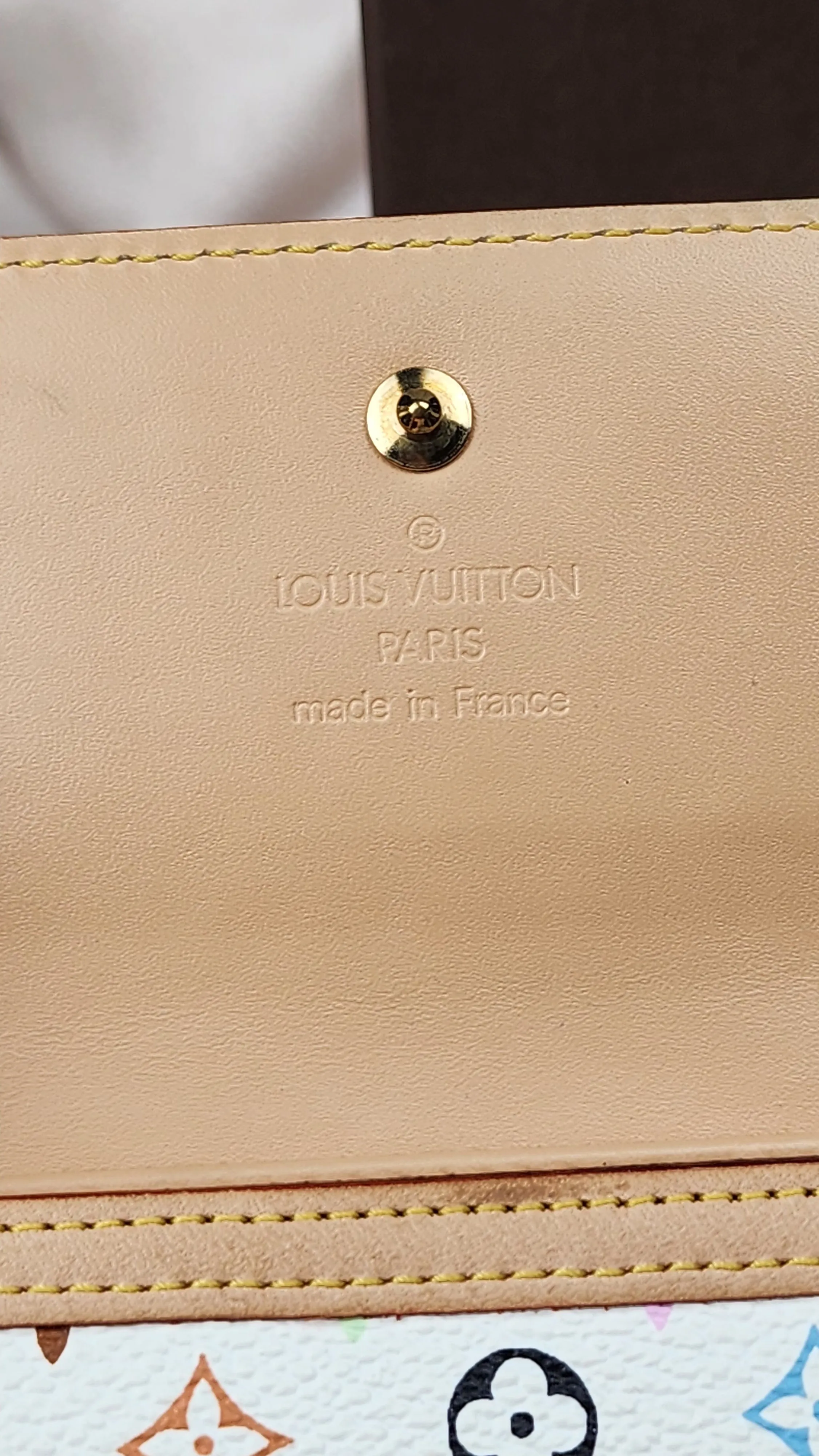 Louis Vuitton Multicolor Porte Monnaie Billets Cartes Credit - 988