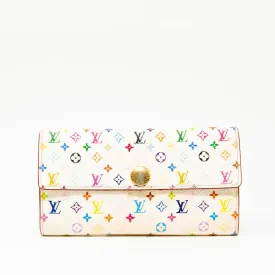 Louis Vuitton White Multicolour Wallet