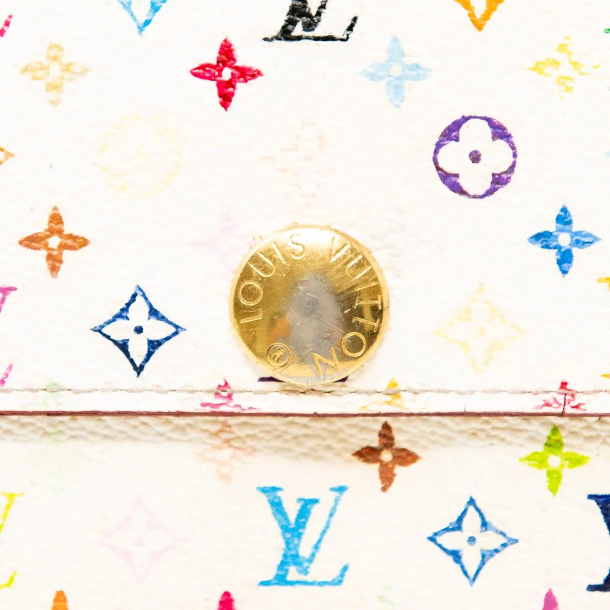 Louis Vuitton White Multicolour Wallet