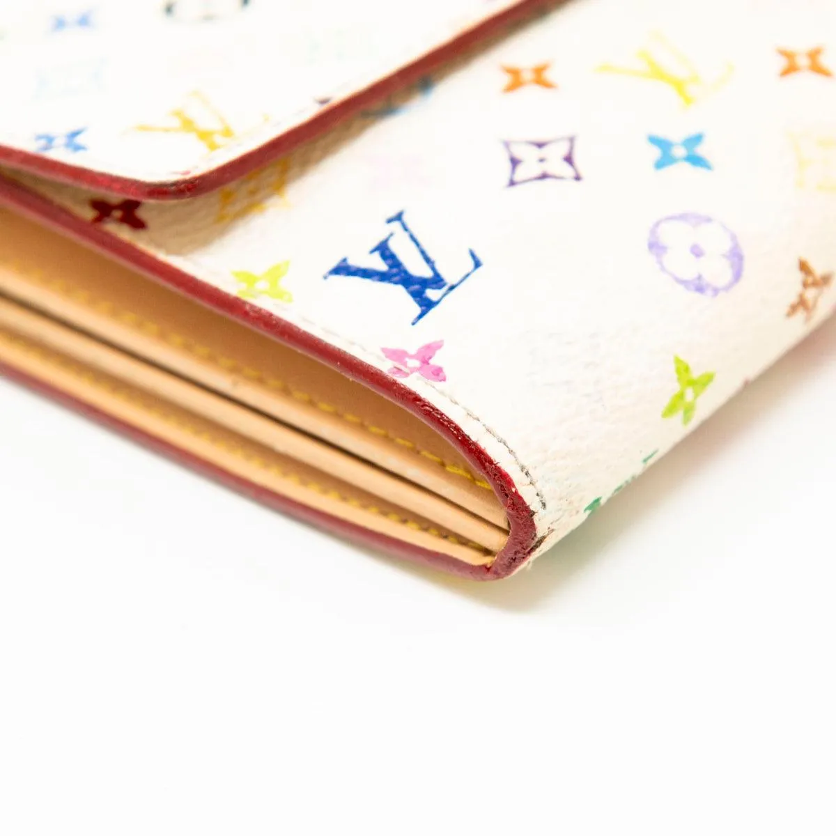 Louis Vuitton White Multicolour Wallet