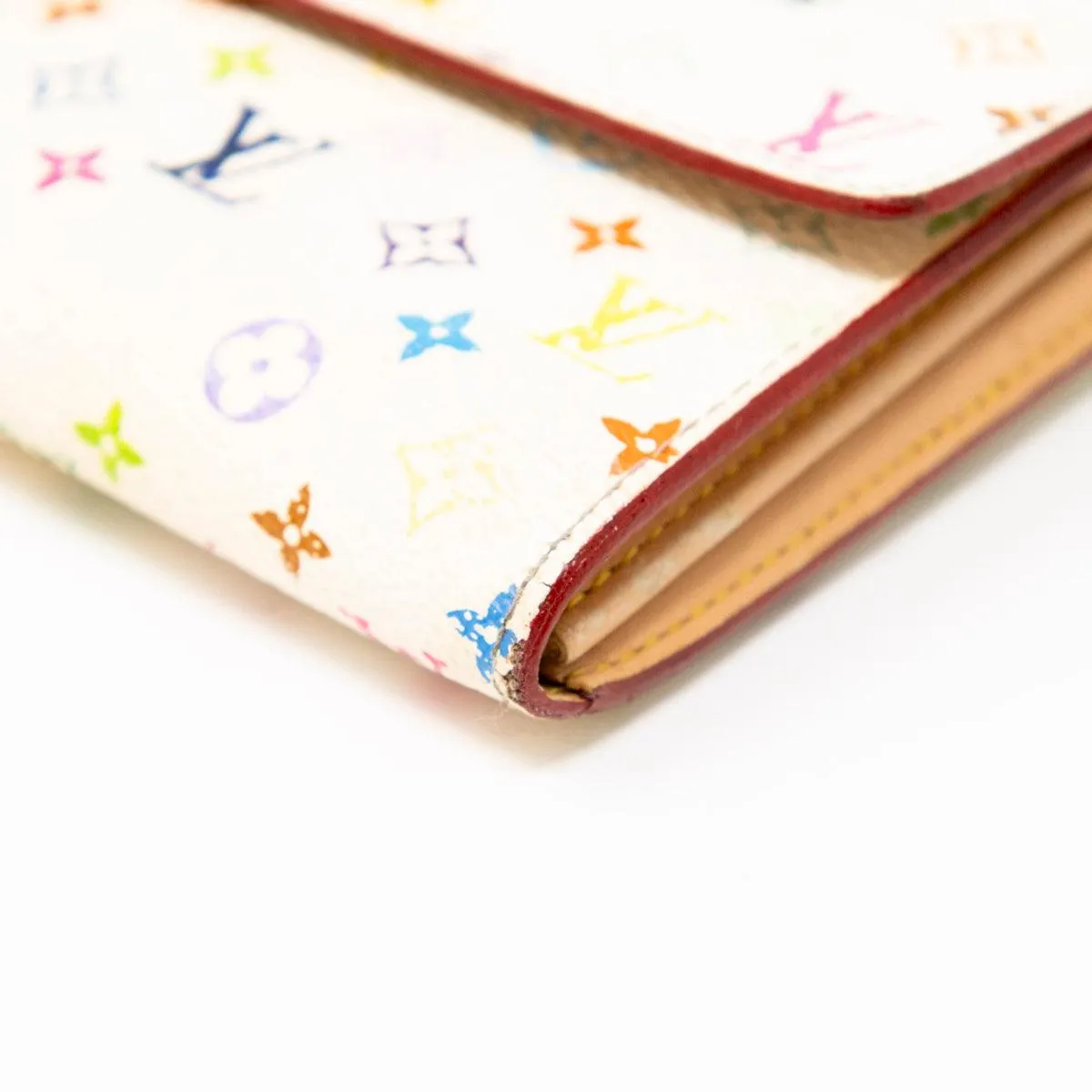 Louis Vuitton White Multicolour Wallet