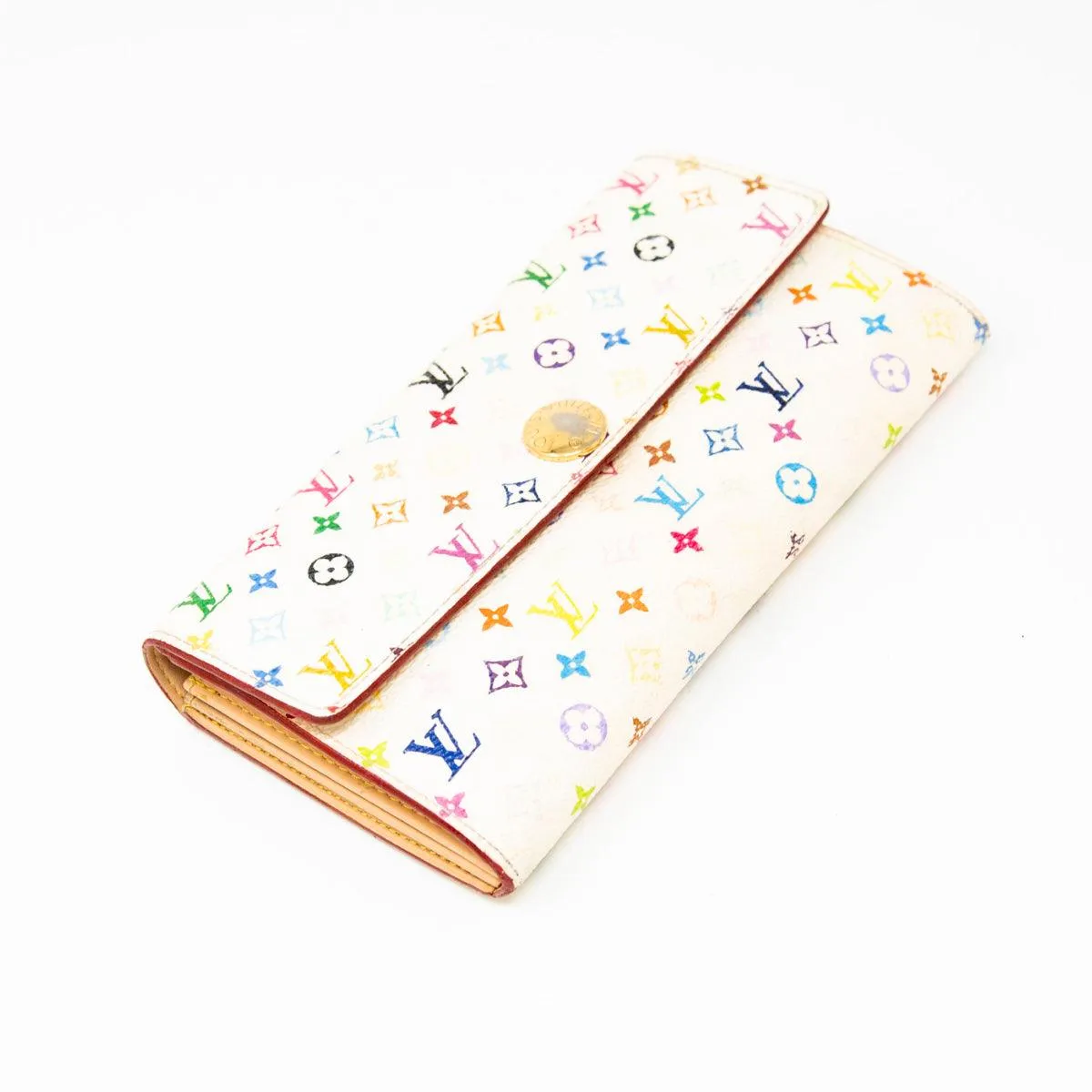 Louis Vuitton White Multicolour Wallet