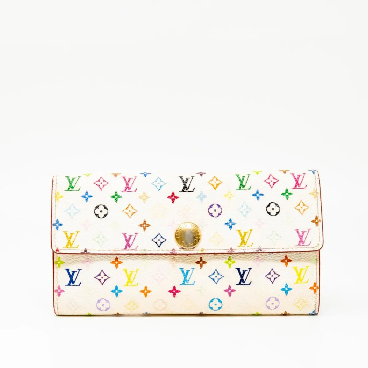 Louis Vuitton White Multicolour Wallet