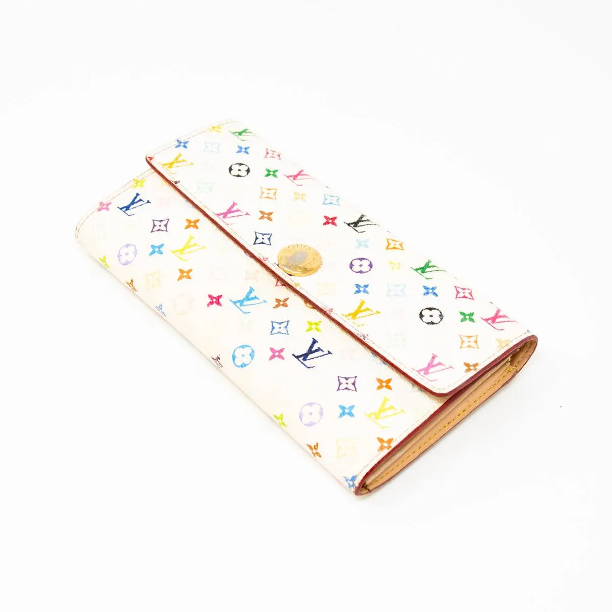 Louis Vuitton White Multicolour Wallet
