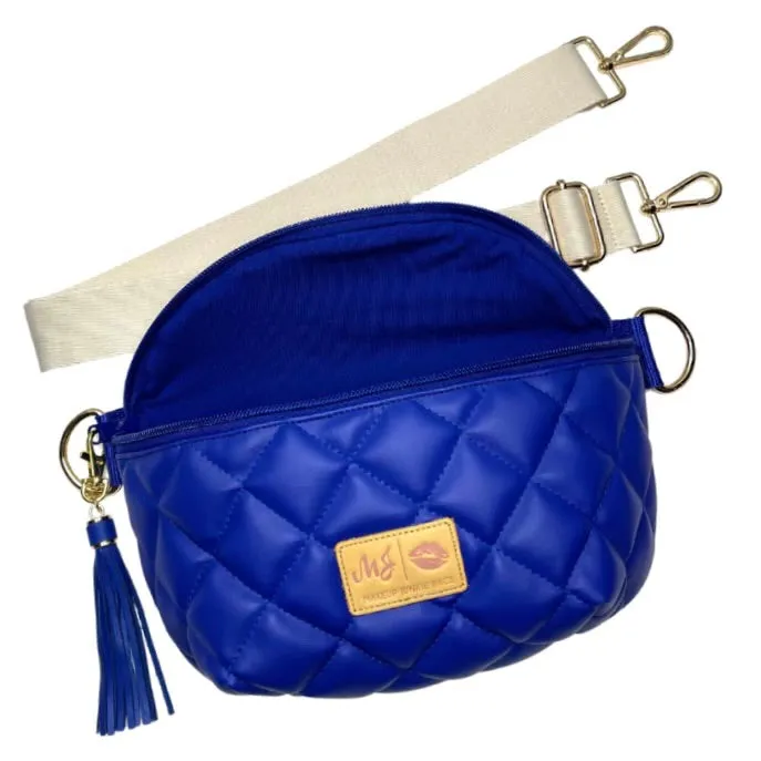 Makeup Junkie Bags - Luxe Cobalt Sidekick [Pre-Order]