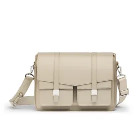 Mason L Messenger Bag - Cream