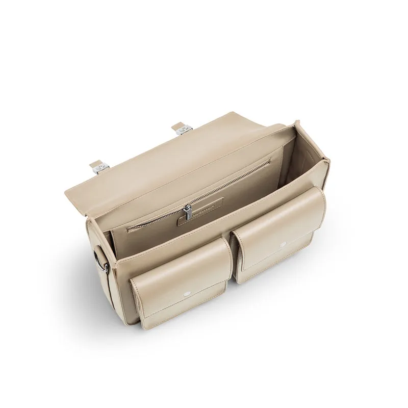 Mason L Messenger Bag - Cream