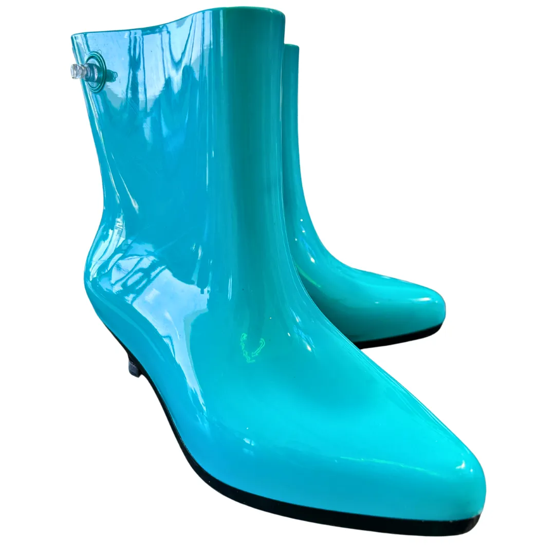 Melissa X Jeremy Scott (Moschino) Authentic Rubber Inflatable, Teal Boots