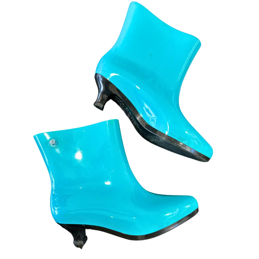Melissa X Jeremy Scott (Moschino) Authentic Rubber Inflatable, Teal Boots