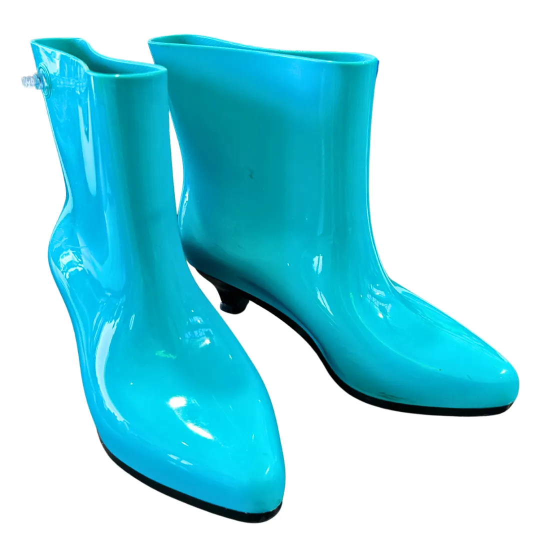 Melissa X Jeremy Scott (Moschino) Authentic Rubber Inflatable, Teal Boots