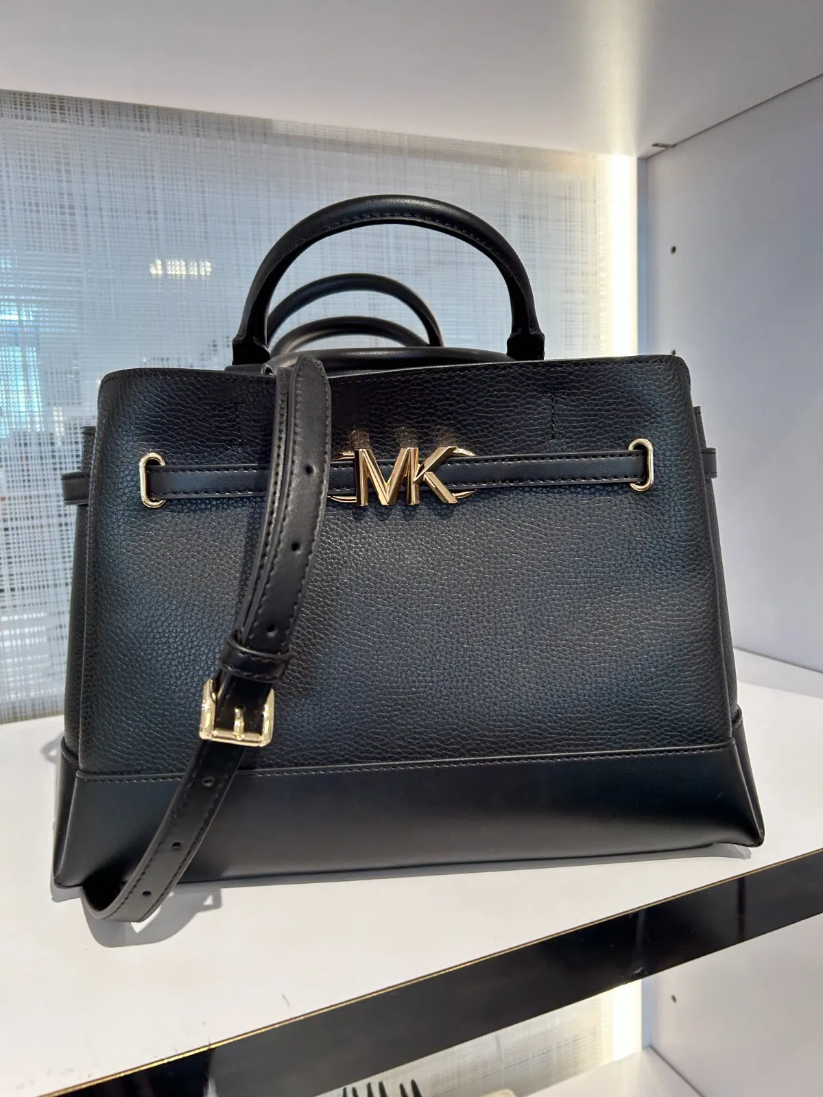 Michael Kors New Reed Large Satchel In Black