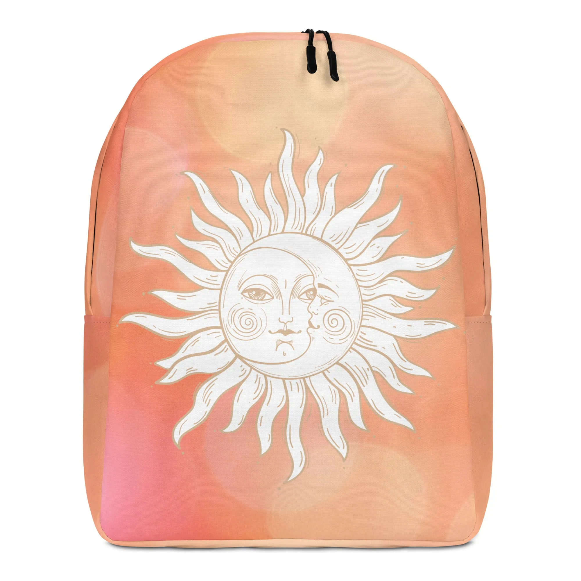 Minimalist Backpack Celestial Sun and Moon