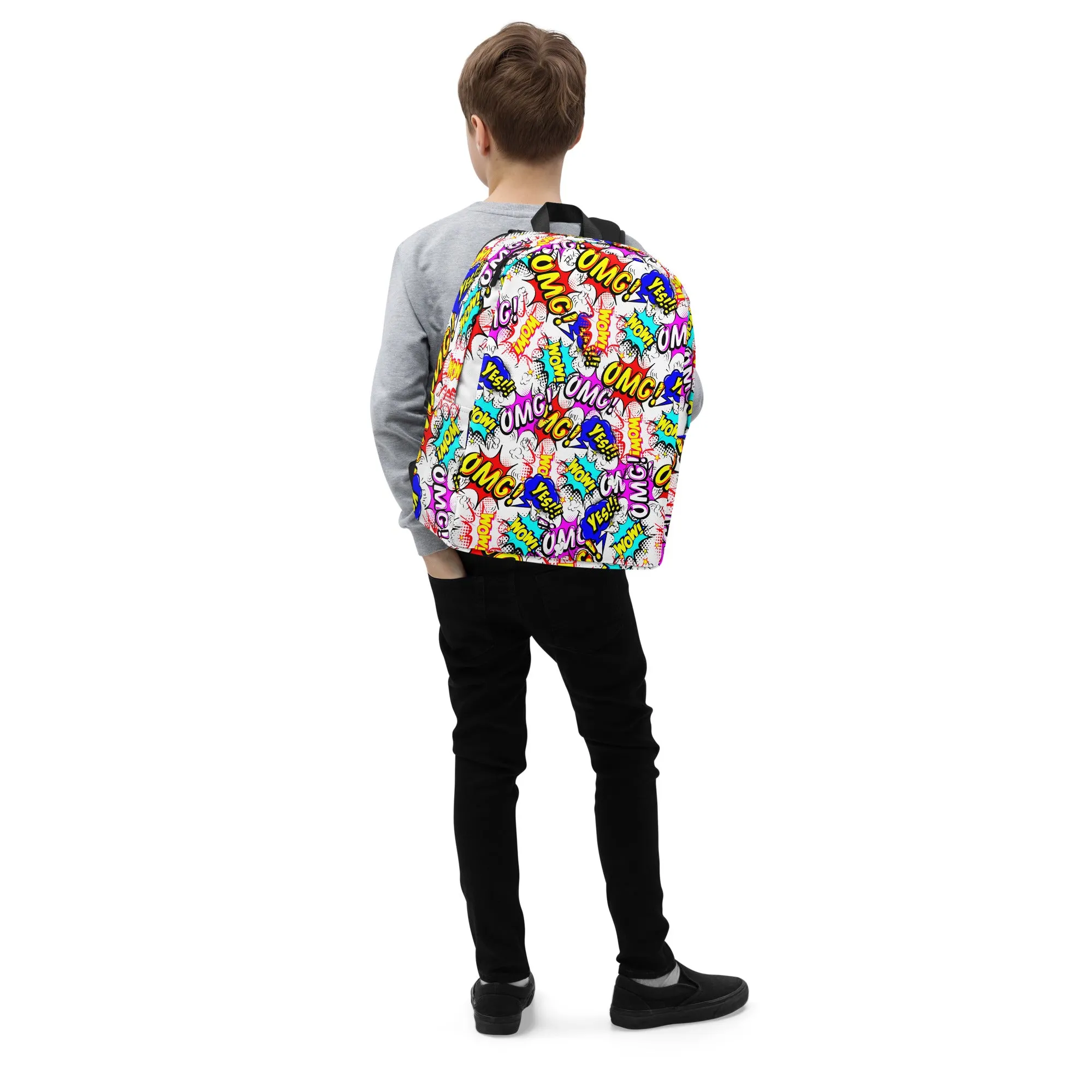 Minimalist Backpack Comic Book OMG