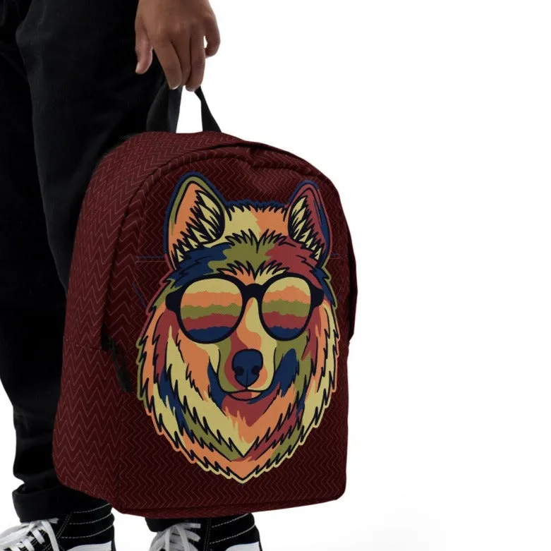 Minimalist Backpack Fox Design