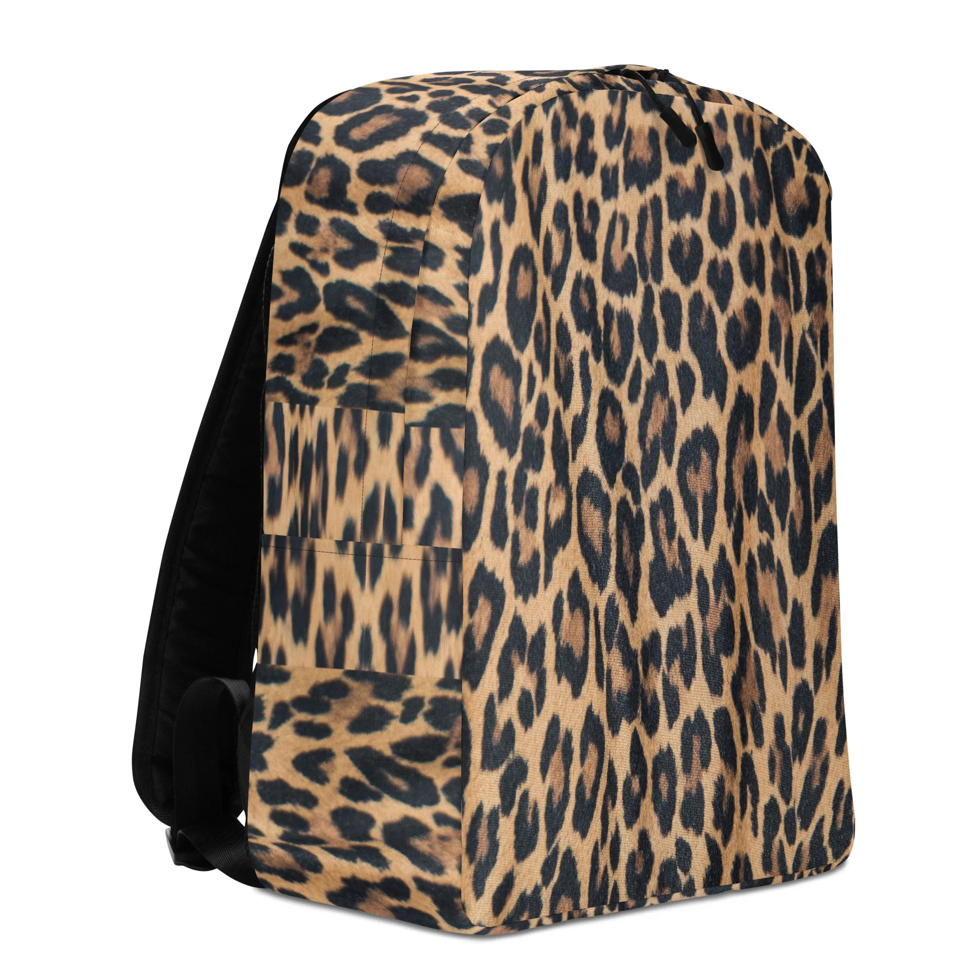 Minimalist Backpack Leopard Print