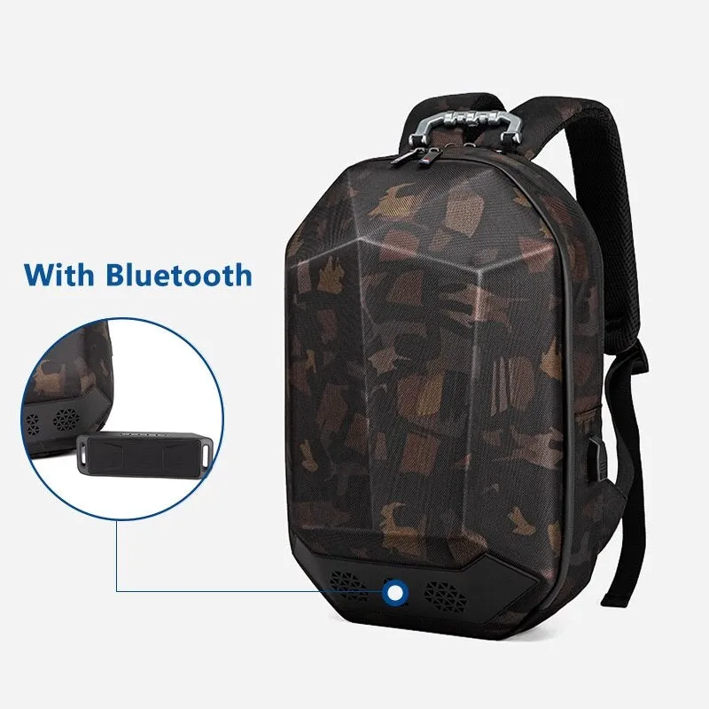 Multifunction backpack for male travel USB Bluetooth backpack