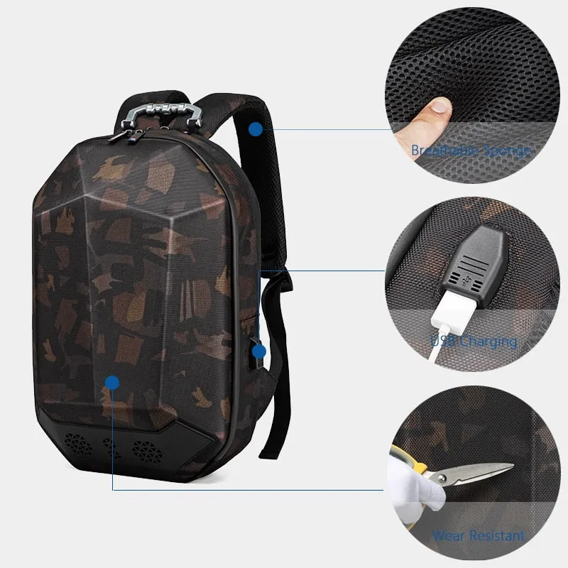 Multifunction backpack for male travel USB Bluetooth backpack