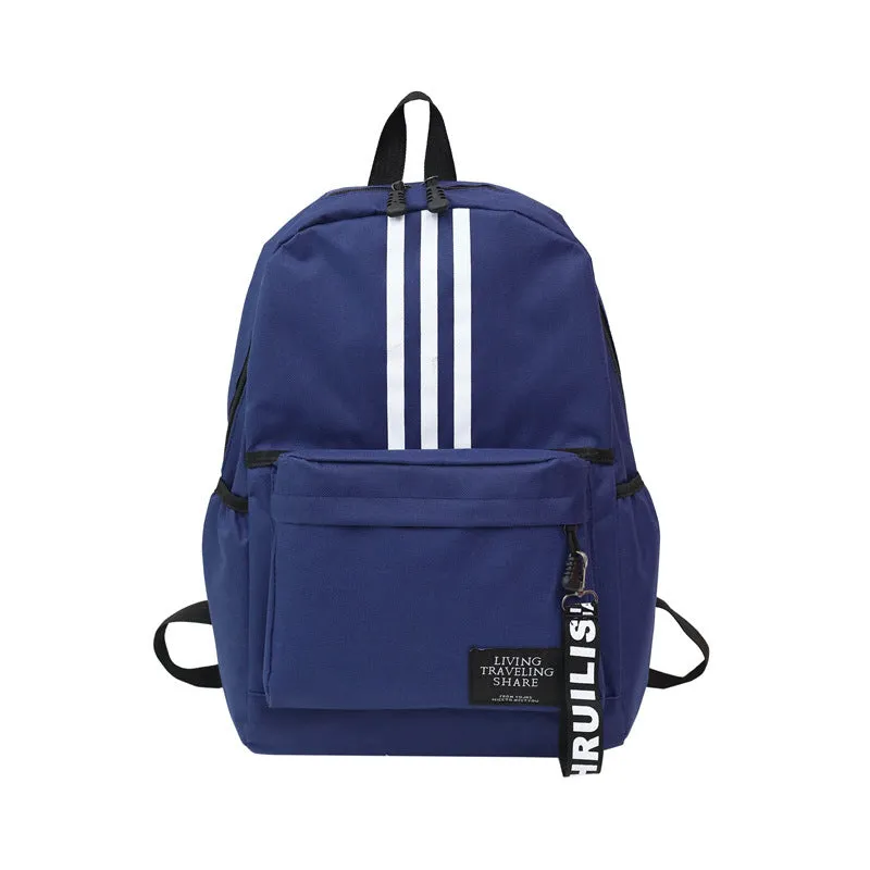 New Backpack Men's Large Capacity Couple Backpack University High School Student Schoolbag Campus Travel Tide Double Back