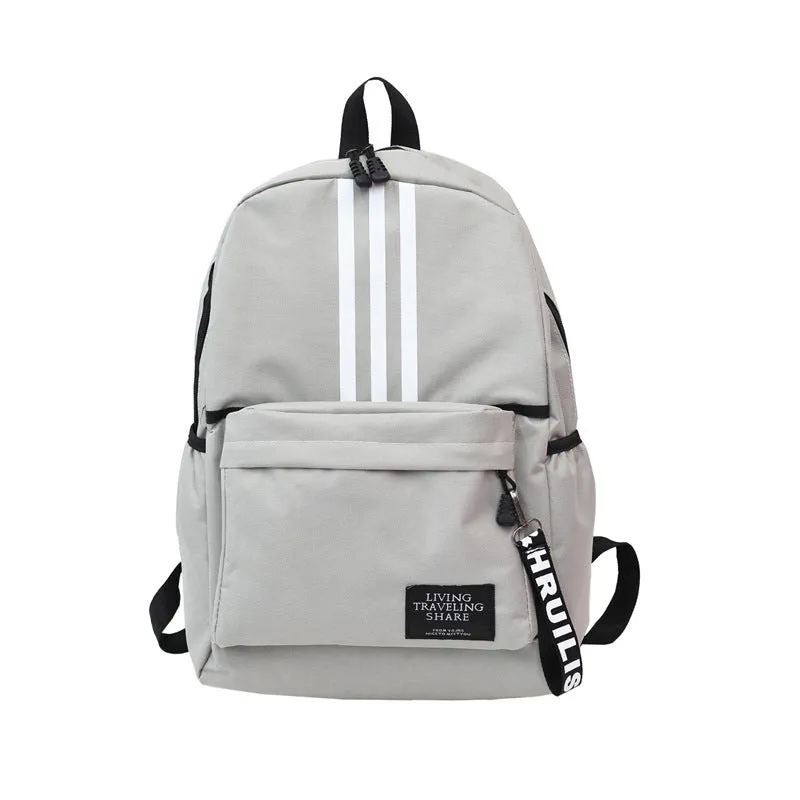 New Backpack Men's Large Capacity Couple Backpack University High School Student Schoolbag Campus Travel Tide Double Back
