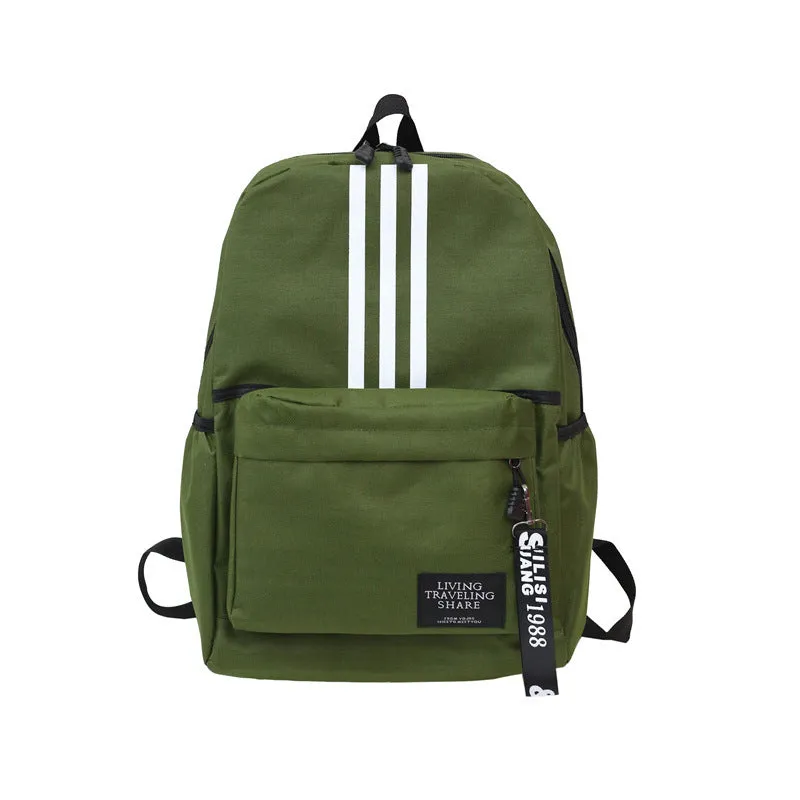 New Backpack Men's Large Capacity Couple Backpack University High School Student Schoolbag Campus Travel Tide Double Back