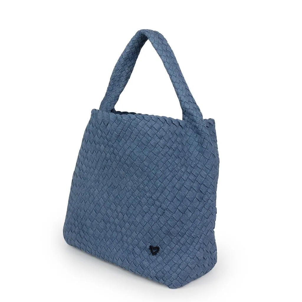 NEW: Langford Woven Hobo Tote - Denim