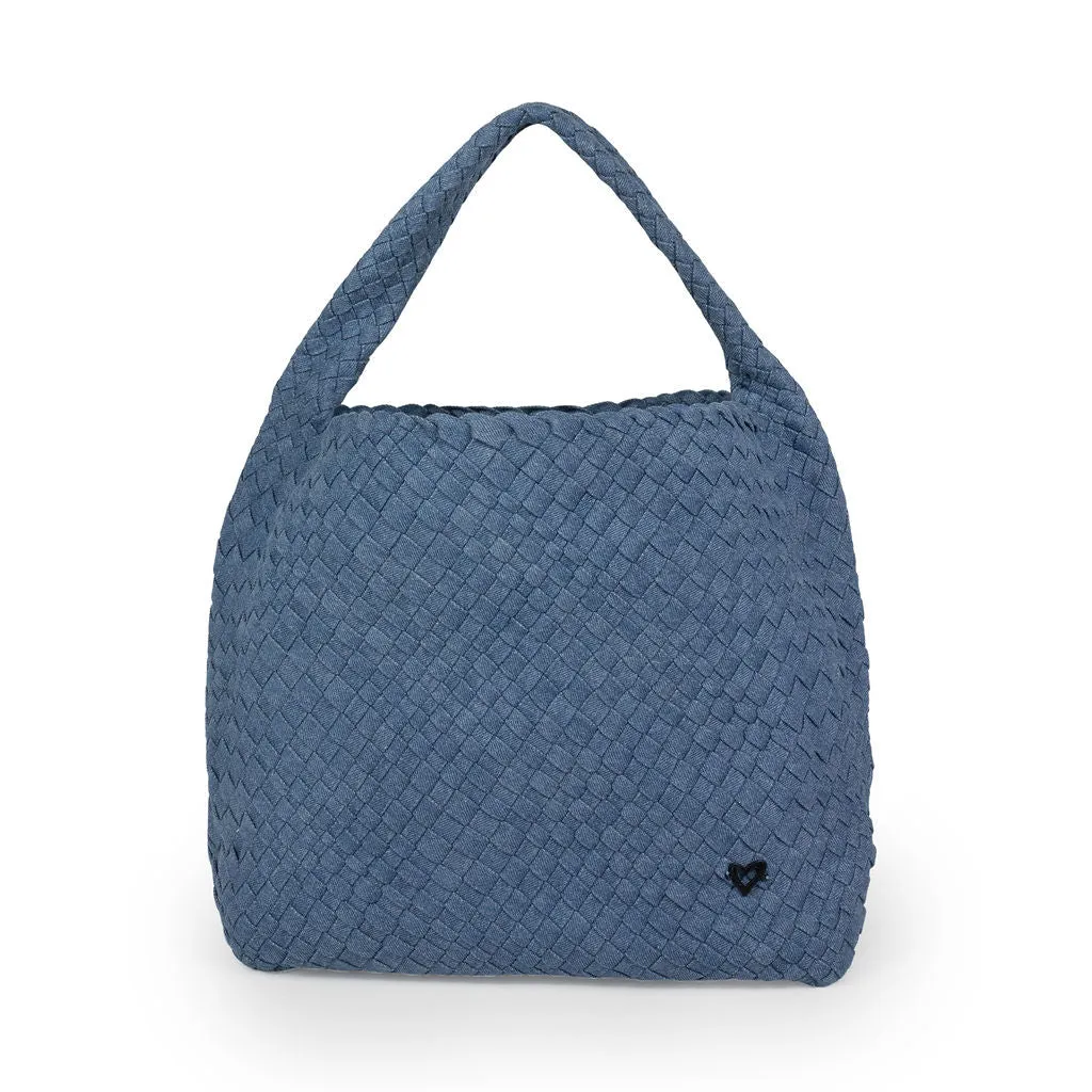 NEW: Langford Woven Hobo Tote - Denim
