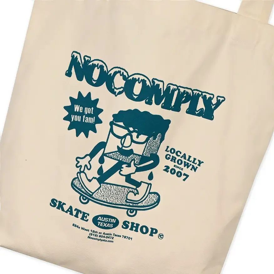 No-Comply Mr. Chill Tote Bag - Off White