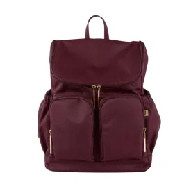 OiOi Nappy Backpack - Nylon Mulberry