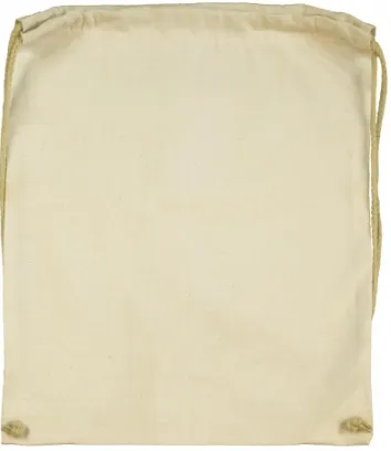 Organic Cotton Drawstring Backpack