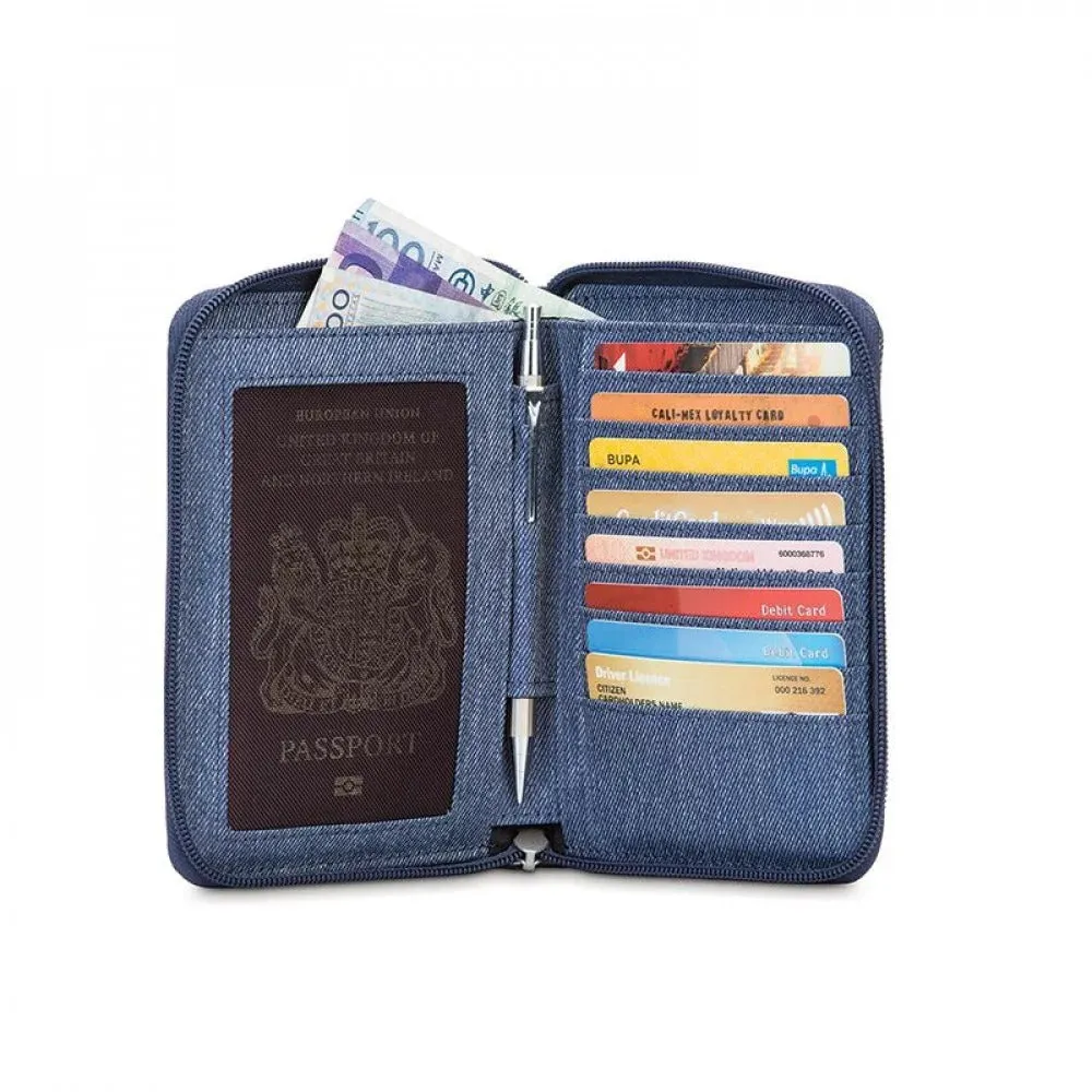 Pacsafe RFIDsafe LX150 Blocking Zippered Passport Wallet