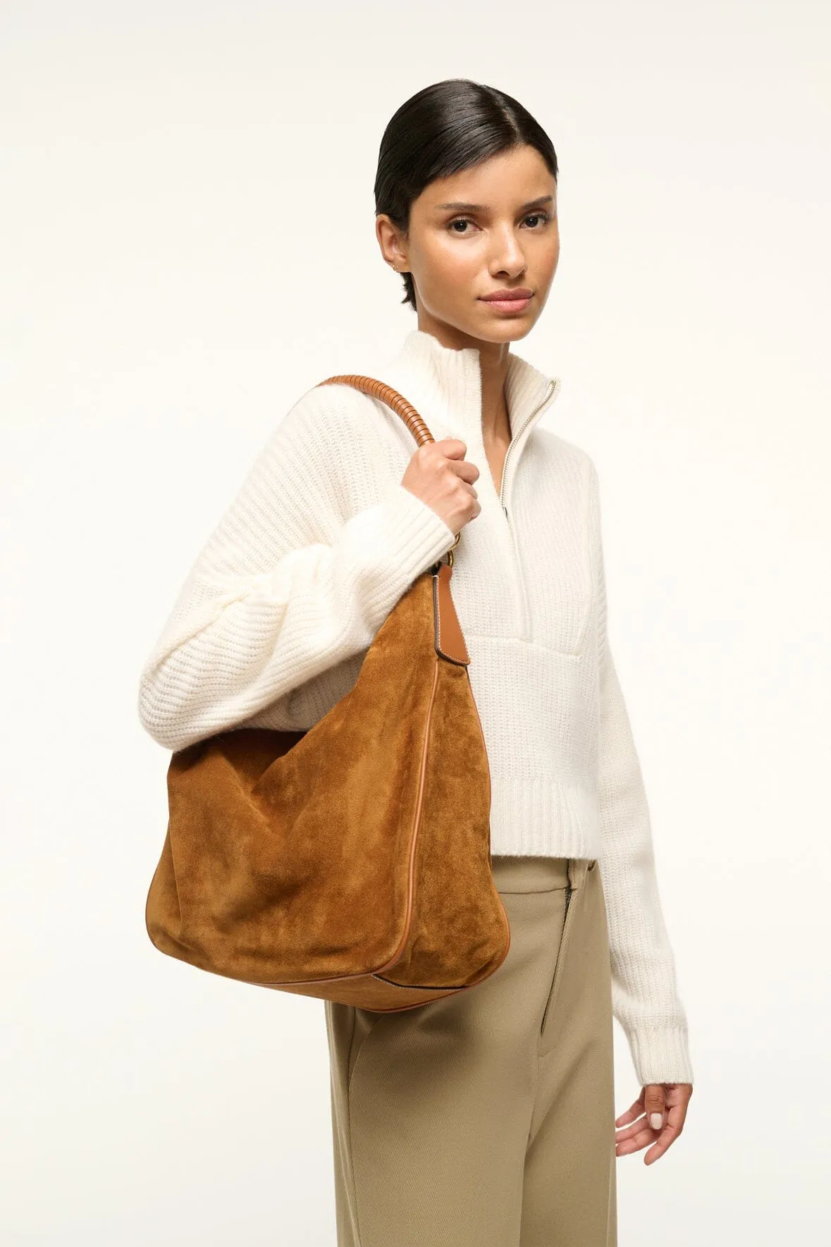 PERRY BAG | TAN SUEDE