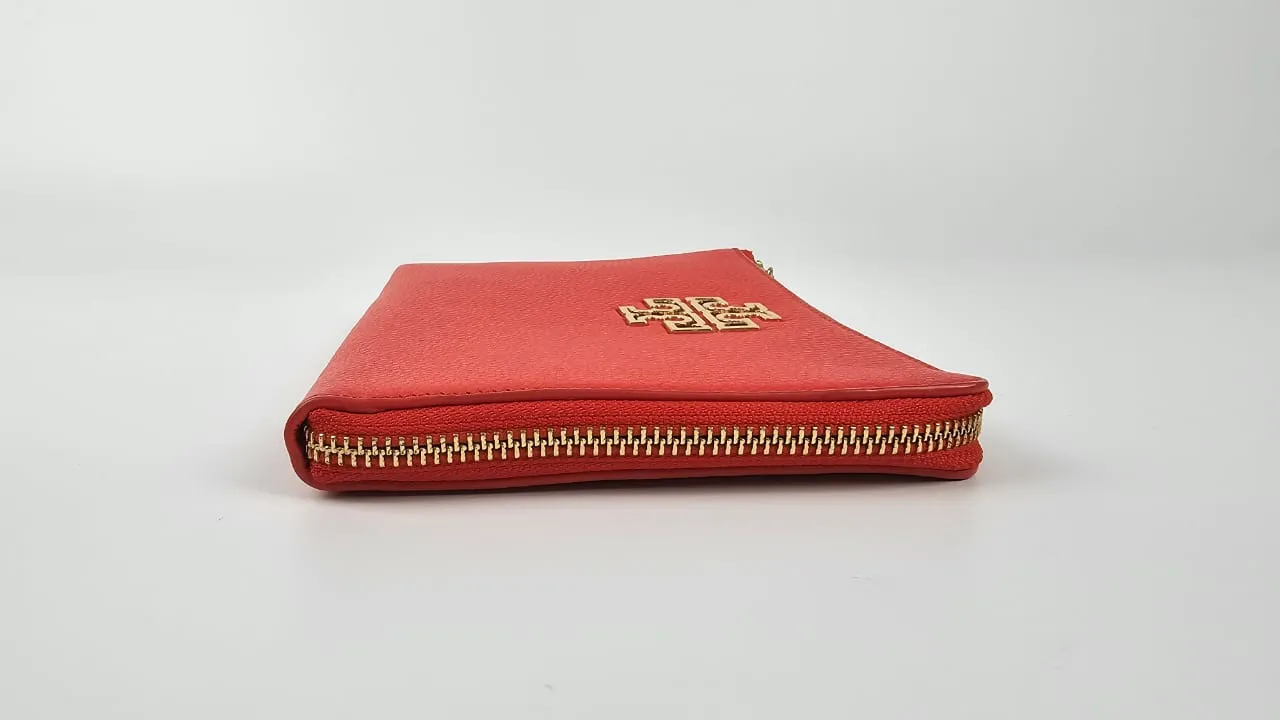 Poppy Red Britten Large Zip Pouch