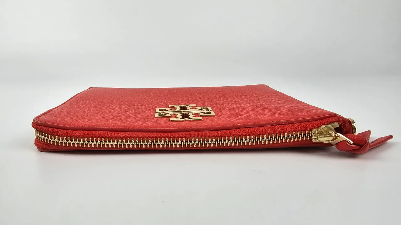Poppy Red Britten Large Zip Pouch