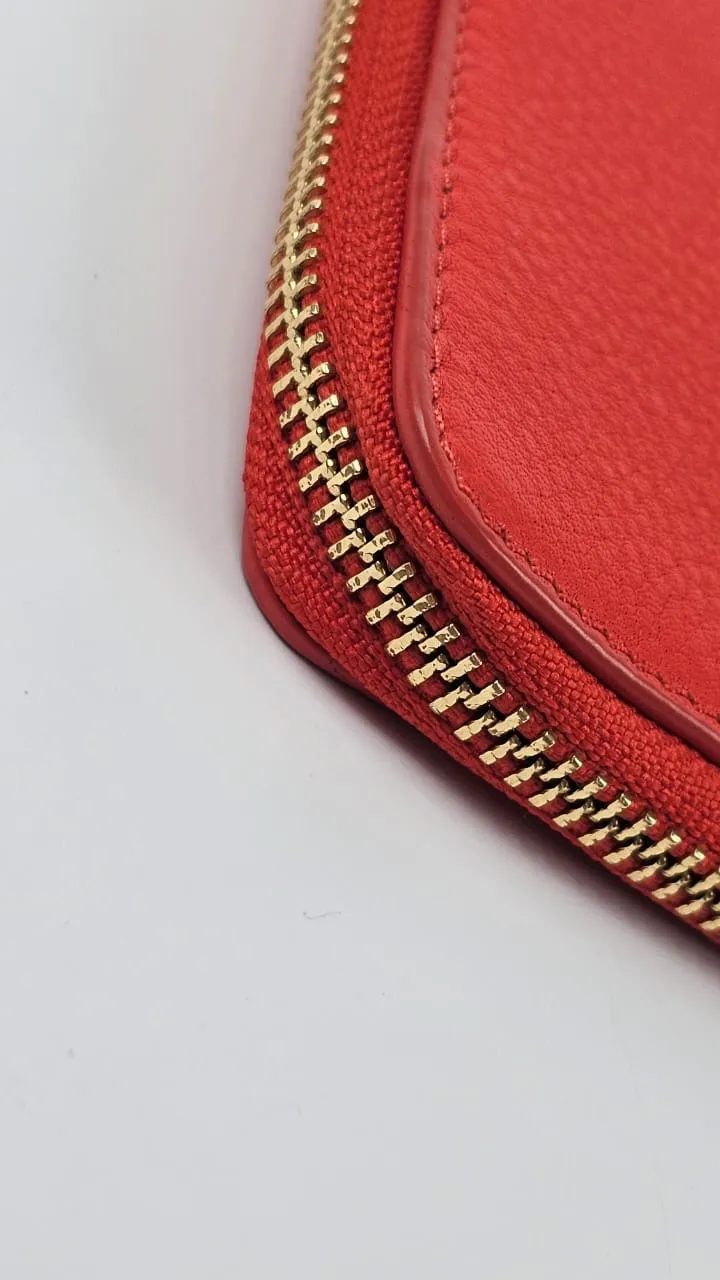 Poppy Red Britten Large Zip Pouch