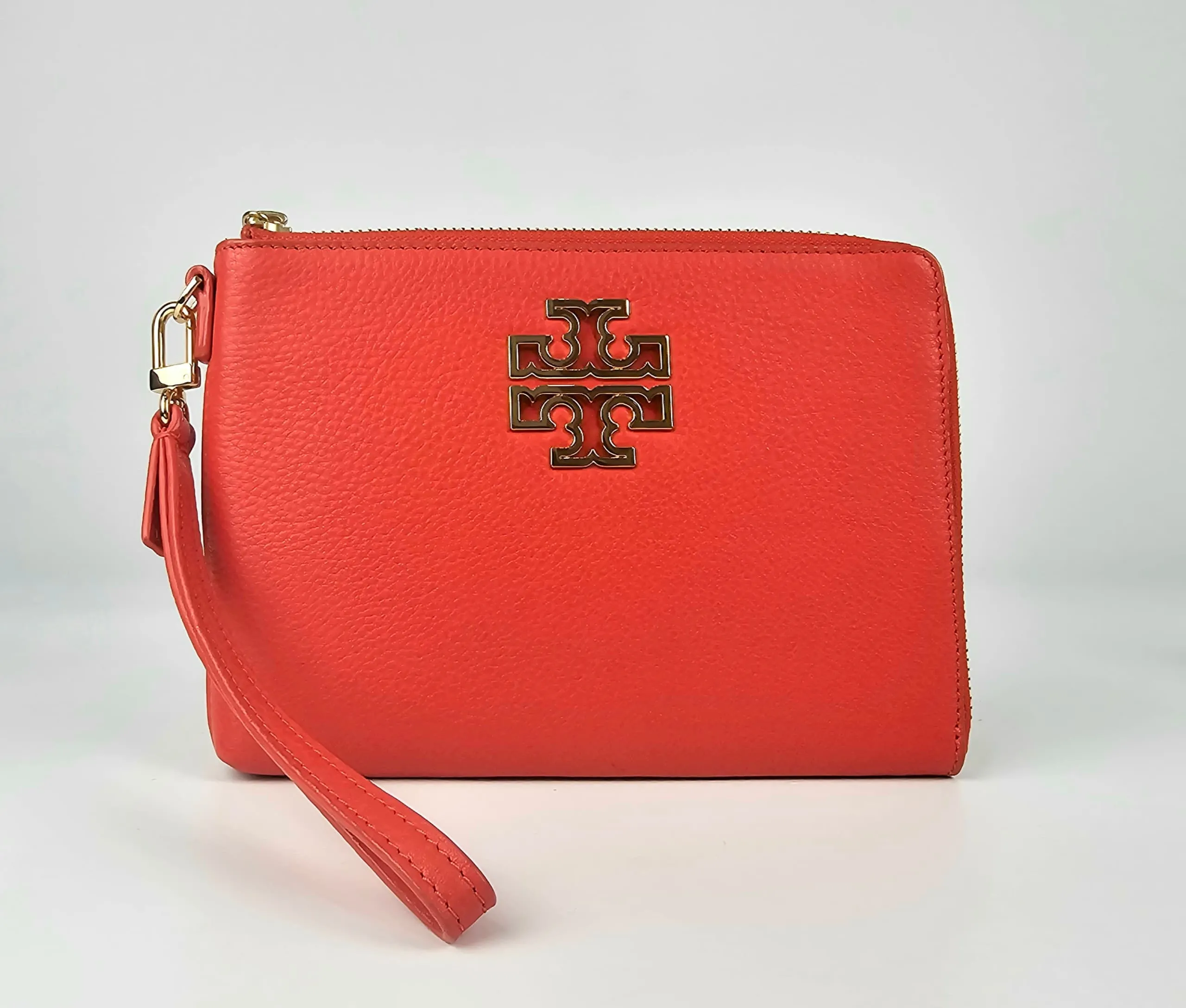Poppy Red Britten Large Zip Pouch