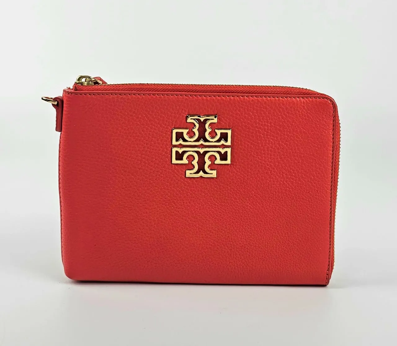 Poppy Red Britten Large Zip Pouch