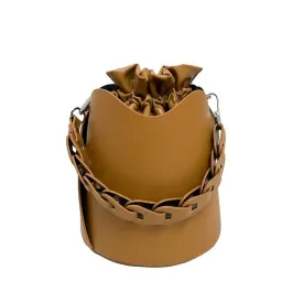 Pure Color Bucket Bags for Ladies 2024 Vintage Style Designer Handbags Women Brand Alar Drawstring Tote Bags Bolsa Feminina