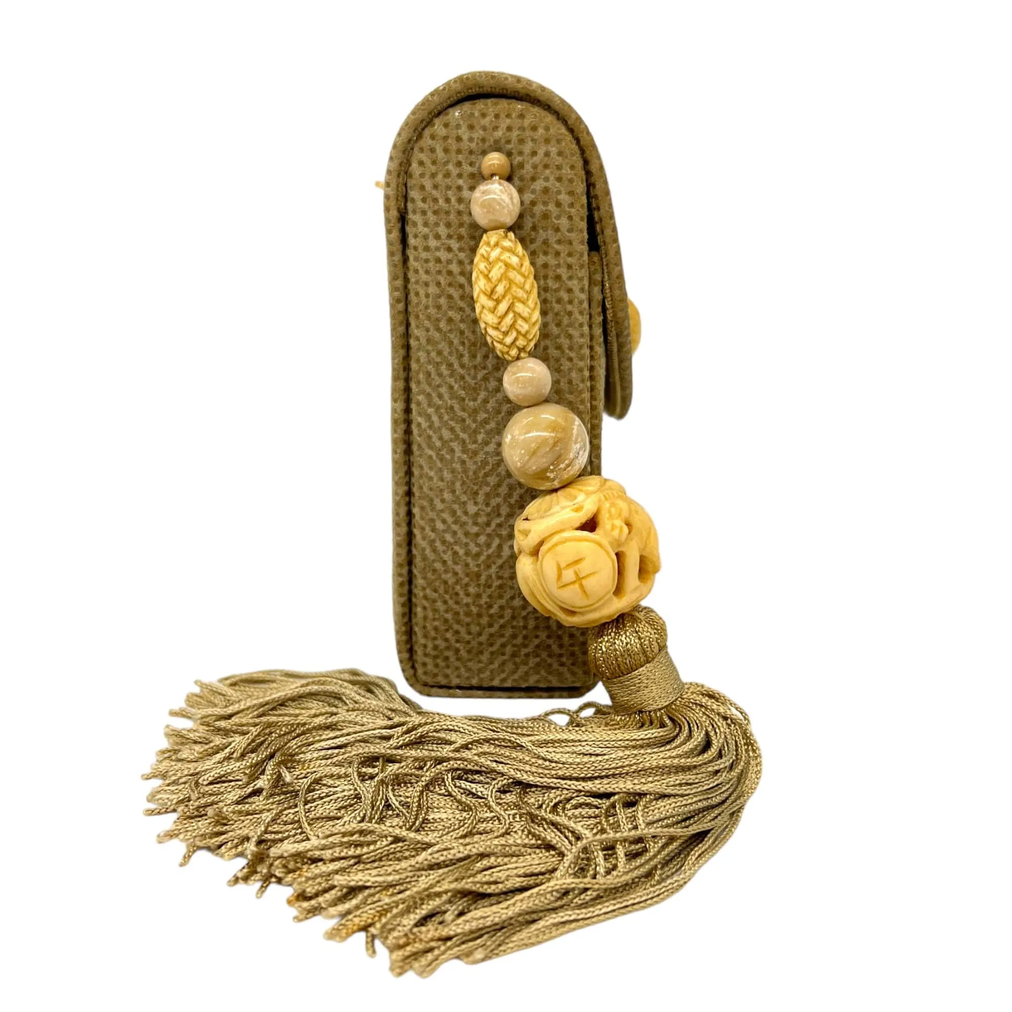 RAFAEL SANCHEZ Asian-Inspired Fish-Embellished Crossbody - Beige