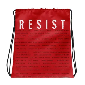 RED RESIST ACTIVIST Drawstring bag