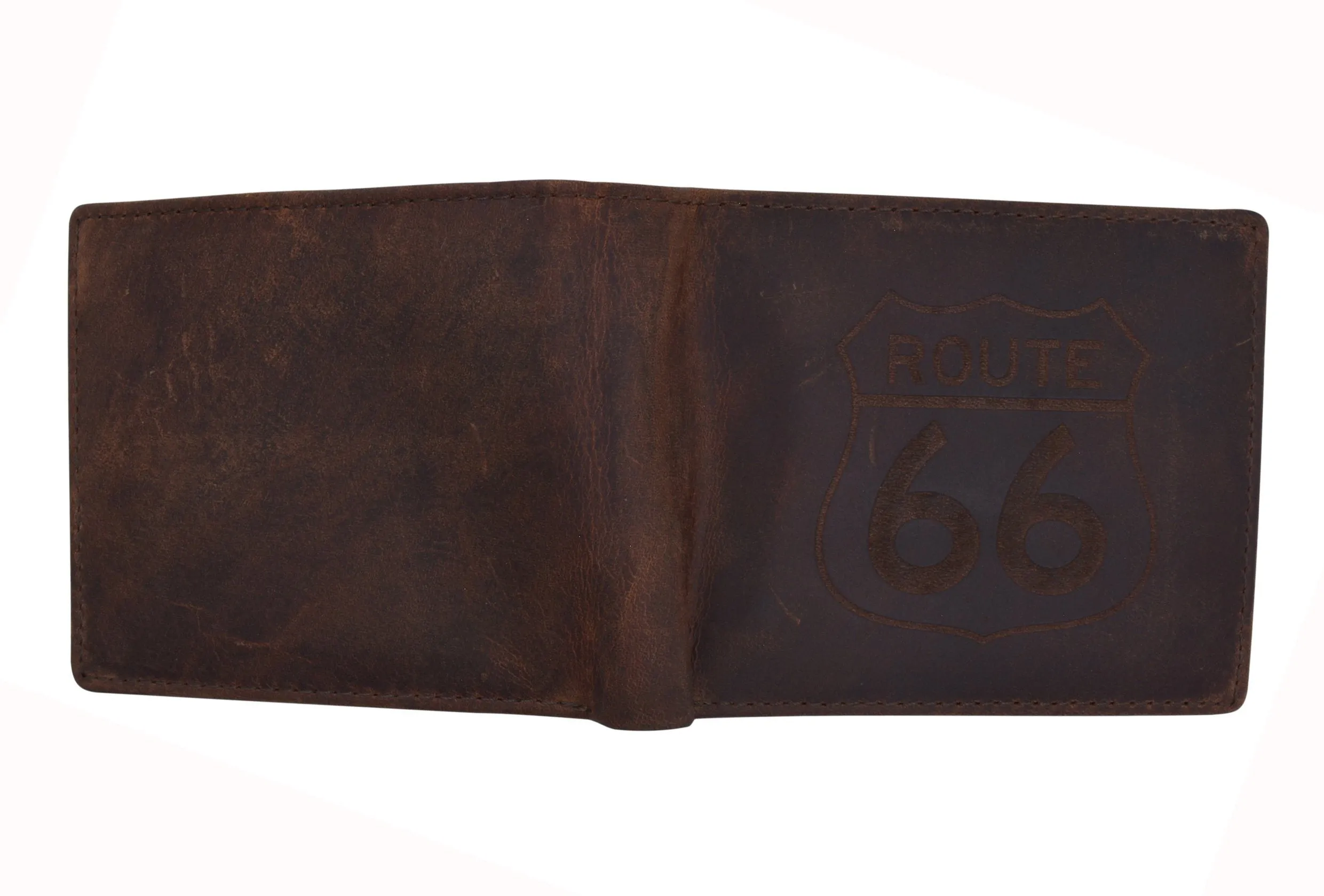 RFID Rustic Men Wallet-Route66 Design Craft Stamp