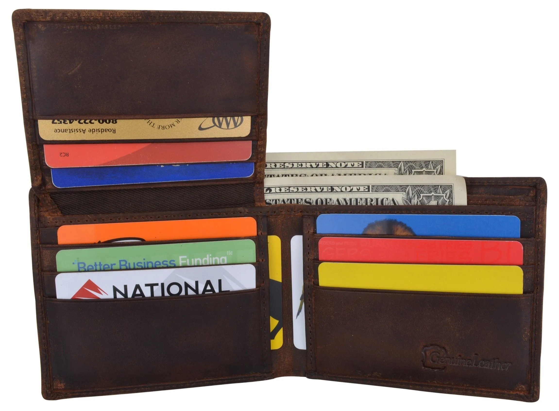 RFID Rustic Men Wallet-Route66 Design Craft Stamp