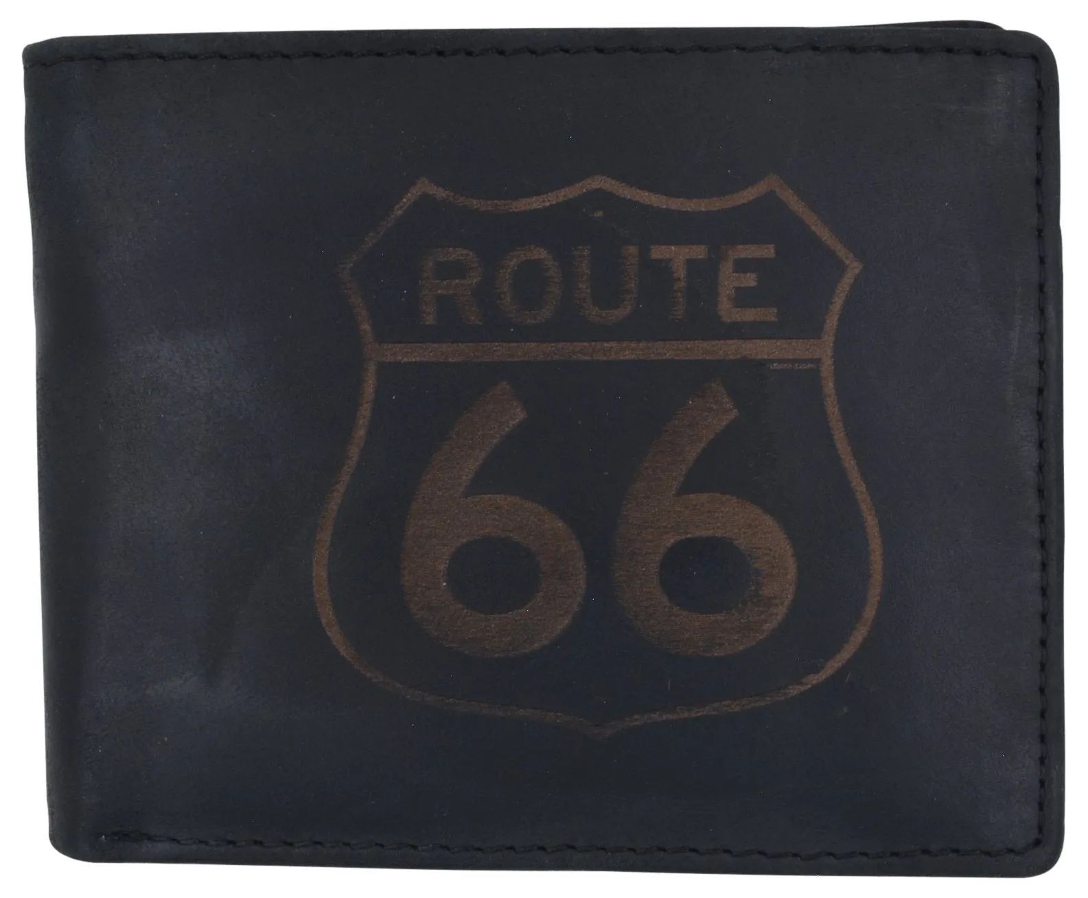 RFID Rustic Men Wallet-Route66 Design Craft Stamp