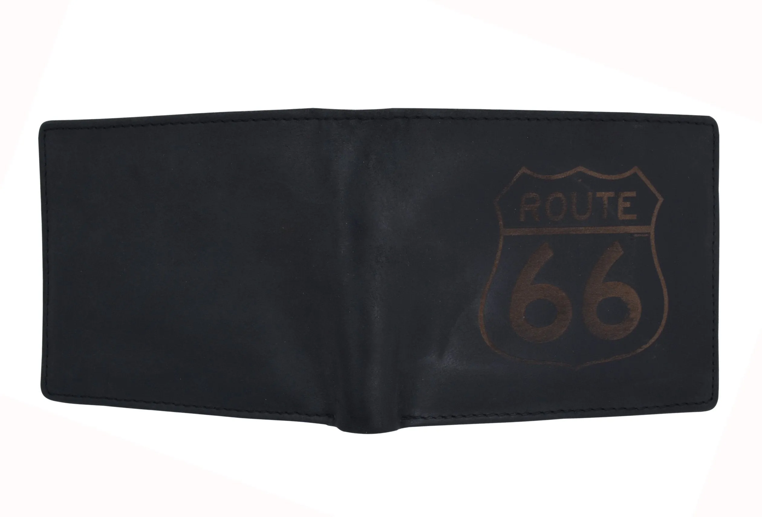 RFID Rustic Men Wallet-Route66 Design Craft Stamp