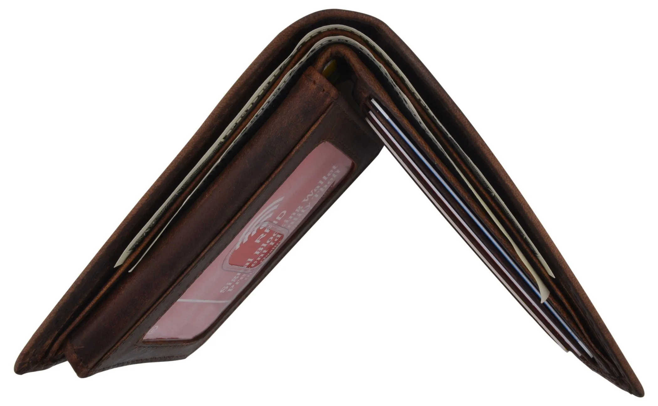RFID Rustic Men Wallet-Route66 Design Craft Stamp