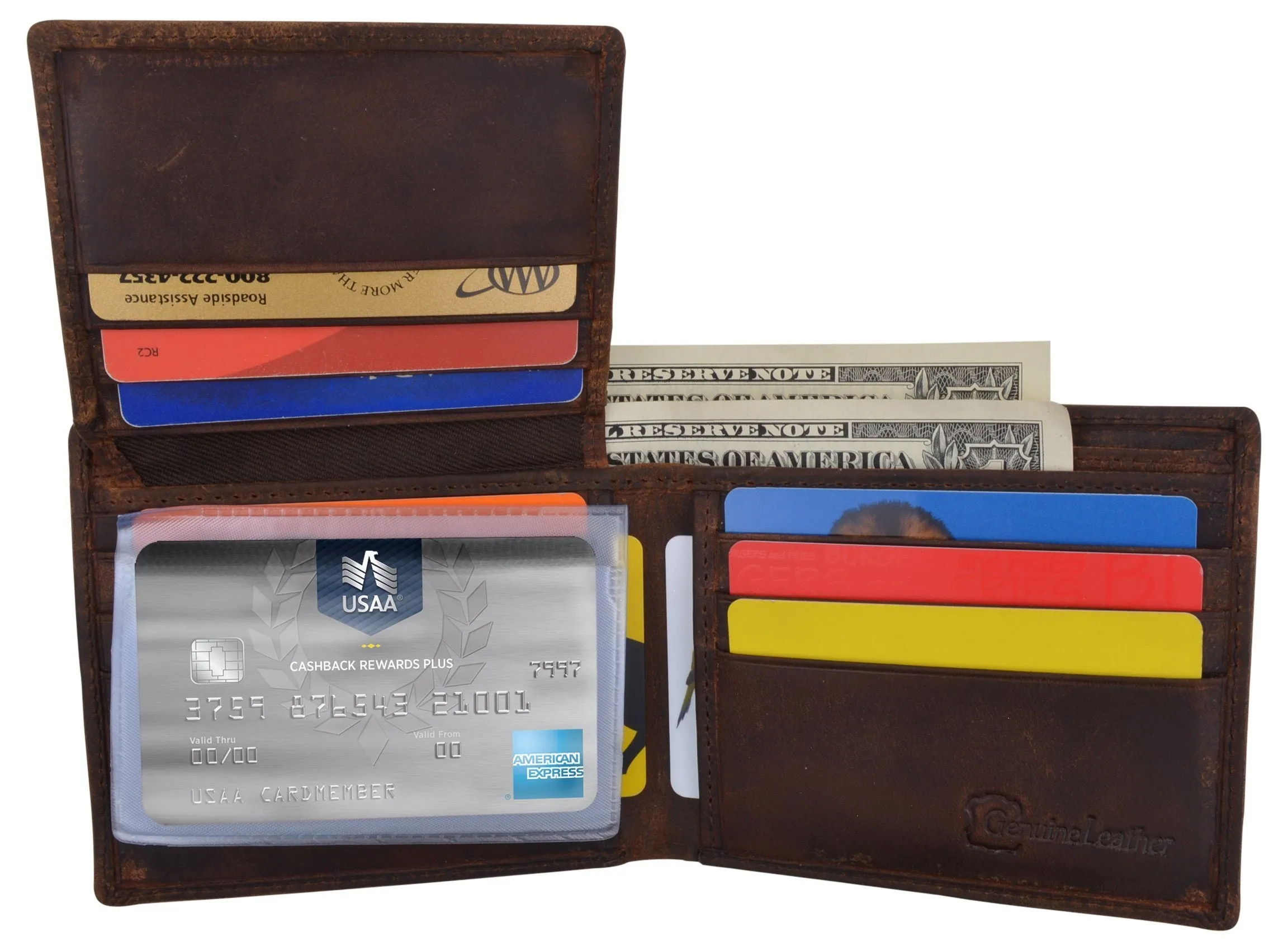 RFID Rustic Men Wallet-Route66 Design Craft Stamp