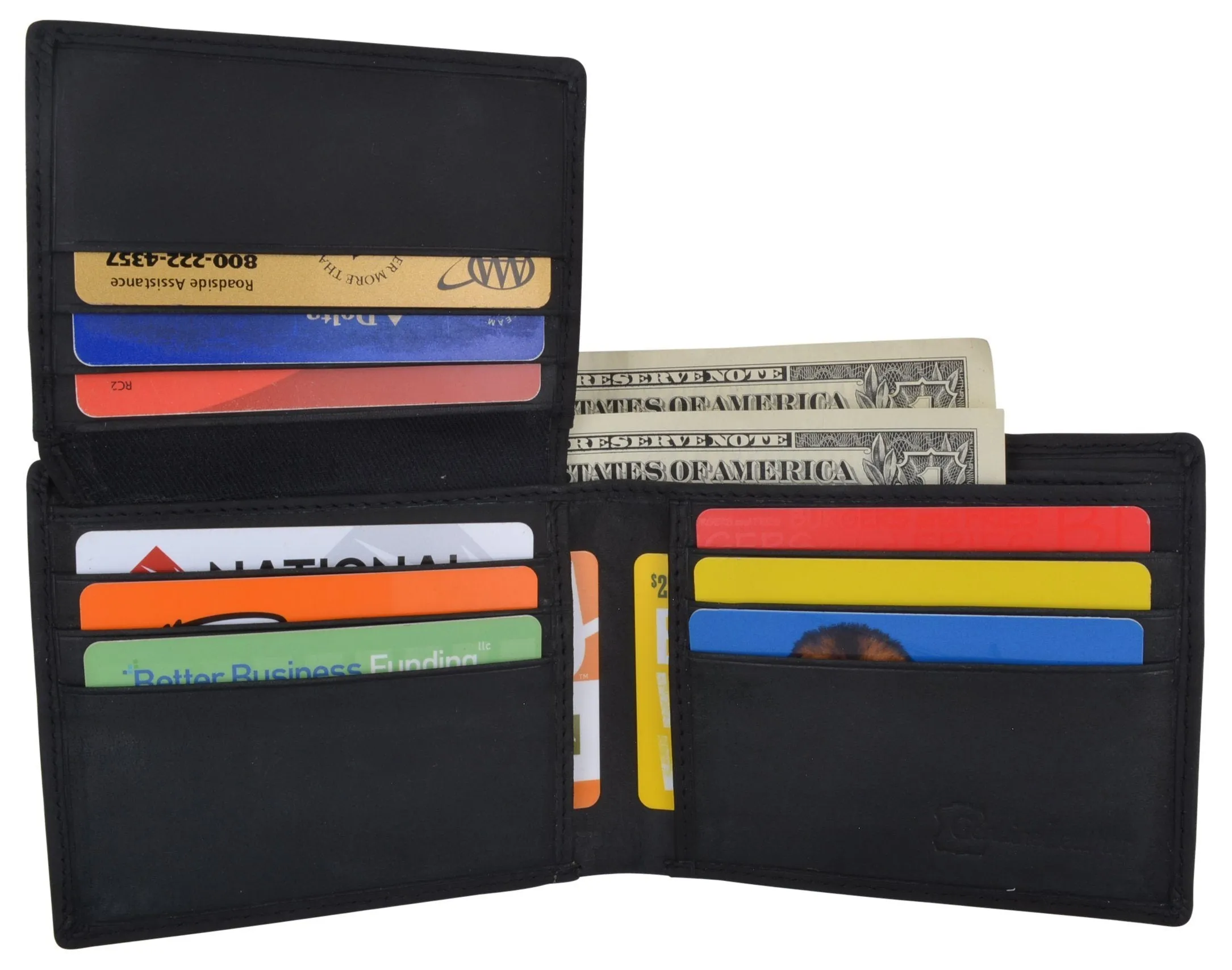 RFID Rustic Men Wallet-Route66 Design Craft Stamp