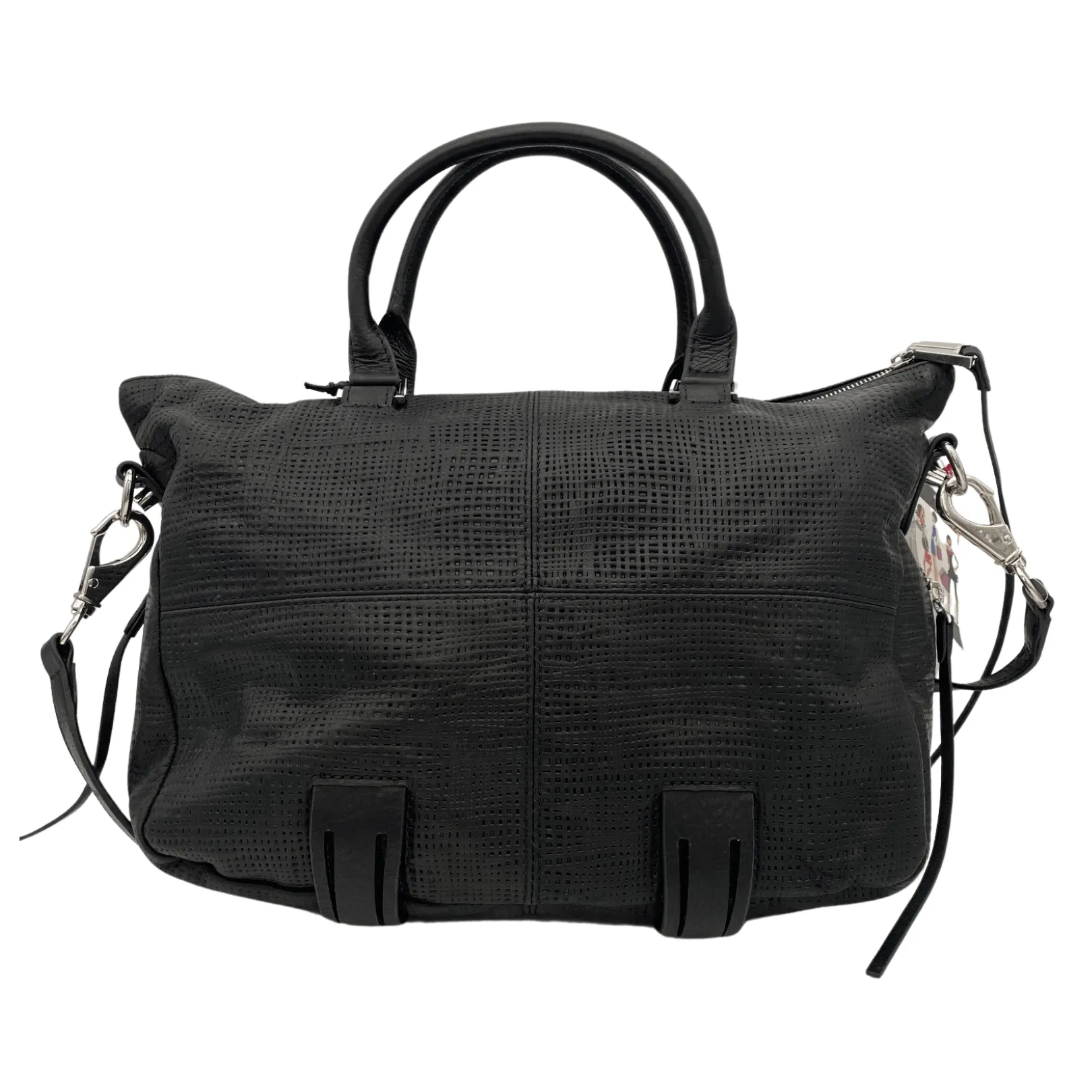SHE   LO Webbed Satchel- Black New w/Tags